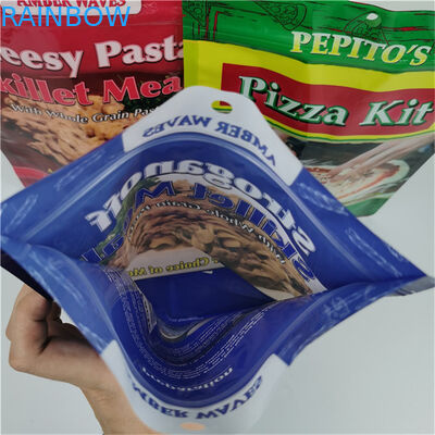 أفضل مبيعات التخزين الصديق للبيئة شعار مخصص مطبوع قفاز سحب كيس البلاستيك القابل لإعادة إغلاق