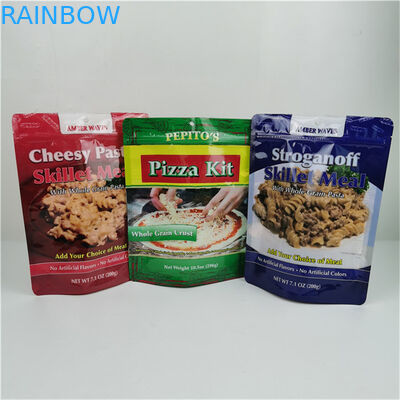 أفضل مبيعات التخزين الصديق للبيئة شعار مخصص مطبوع قفاز سحب كيس البلاستيك القابل لإعادة إغلاق