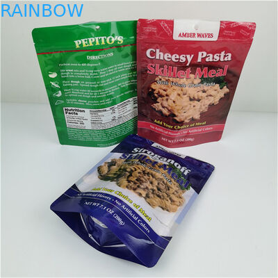 أفضل مبيعات التخزين الصديق للبيئة شعار مخصص مطبوع قفاز سحب كيس البلاستيك القابل لإعادة إغلاق