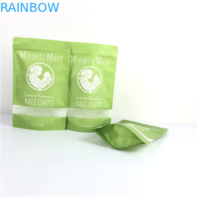 تعبئة الأغذية الطباعة الحمراء مايلار Doypack مع النافذة صديقة للبيئة ومخصصة