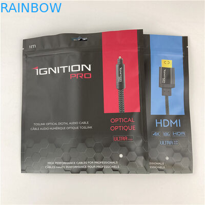 كيس التعبئة المختوم من ثلاثة جوانب كيس التعبئة المطبقة مع سحب المقبولة ما يصل إلى 10 ألوان متاحة