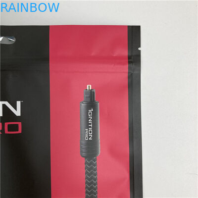 كيس التعبئة المختوم من ثلاثة جوانب كيس التعبئة المطبقة مع سحب المقبولة ما يصل إلى 10 ألوان متاحة