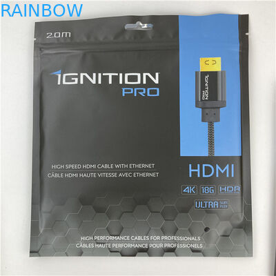 كيس التعبئة المختوم من ثلاثة جوانب كيس التعبئة المطبقة مع سحب المقبولة ما يصل إلى 10 ألوان متاحة