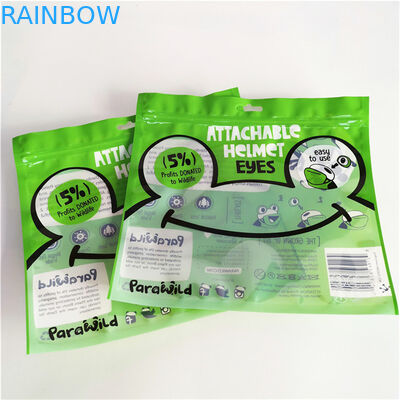 يمكن إعادة إغلاقها ضد الرطوبة ثلاثة جوانب مغلقة عبوة مسطحة كيس كيس بلاستيكي