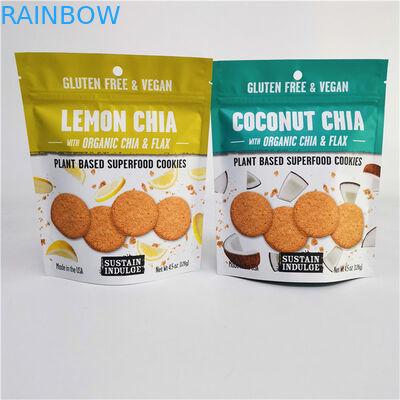 شعار مخصص مطبوع من ورق الألومنيوم Mylar Doypack مع تصرف سطح الطباعة