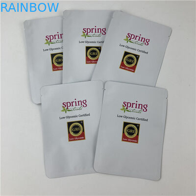 كيس التغليف المختوم من ثلاثة جوانب مع سحاب مع تصميم حجم مخصص