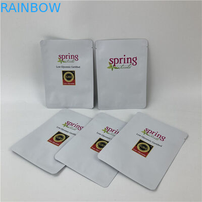 كيس التغليف المختوم من ثلاثة جوانب مع سحاب مع تصميم حجم مخصص