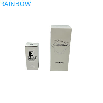 علبة تعبئة مخصصة من الورق المقوى الأبيض 350 غرام للمستحضرات التجميلية