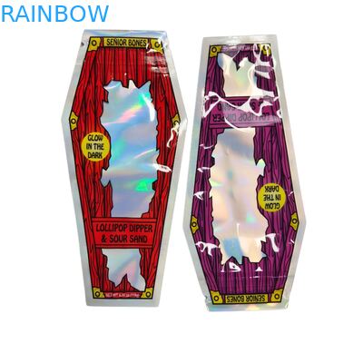 ورقة تبغ حلوى بسكويت صمغ زهرة مجففة عشب غراب ورقة قطع بالقالب 3.5 جرام أكياس مايلر