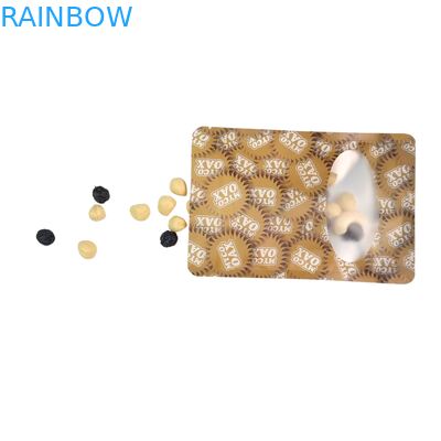 أكياس تغليف الوقوف 3 جوانب ختم مسطح قابلة لإعادة الاستخدام بسحاب نافذة مايلر رقائق الألومنيوم أكياس بلاستيكية قابلة لإعادة الاستخدام