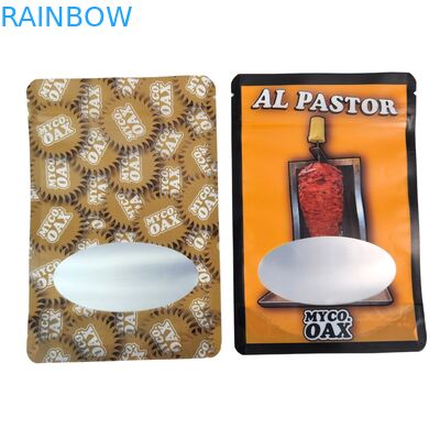 أكياس تغليف الوقوف 3 جوانب ختم مسطح قابلة لإعادة الاستخدام بسحاب نافذة مايلر رقائق الألومنيوم أكياس بلاستيكية قابلة لإعادة الاستخدام