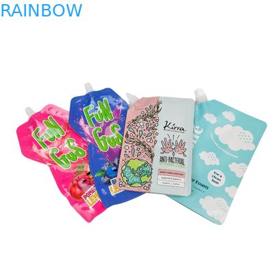 كيس تعبئة مرن قائم بذاته من البلاستيك السائل مع صنبور، لكريم مستحضرات التجميل والمشروبات واللوشن، كيس فوهة