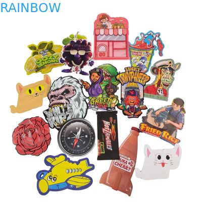 أكياس مايلر مقاومة للأطفال بسعة 3.5 جرام قابلة لإعادة الإغلاق بشكل غير منتظم طباعة رقمية PET بسحاب لتغليف منتجات الحلوى الصمغية والبسكويت الصالح للأكل