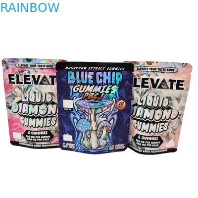 كيس مايلر للكمامة العلكة هولوغرافية ضد الرائحة كيس زيبلوك