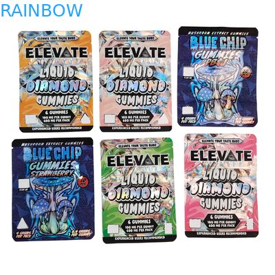 3.5غ كيس مايلار مقتطف الفطر العلكة التعبئة والتغليف حقيبة لعبة Wtih زبدة ضد الرائحة الوقوف