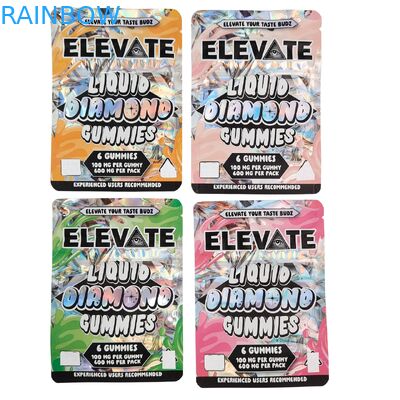 3.5غ كيس مايلار مقتطف الفطر العلكة التعبئة والتغليف حقيبة لعبة Wtih زبدة ضد الرائحة الوقوف