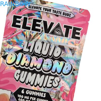 3.5غ كيس مايلار مقتطف الفطر العلكة التعبئة والتغليف حقيبة لعبة Wtih زبدة ضد الرائحة الوقوف