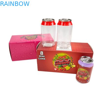 الملصق المخصص البلاستيكية الواضحة 3.5g و 7g قنينة بي تي مع الغطاء المسمار الألومنيوم للسكر الحلوى البسكويت الغذاء التغليف أوراق عرض صناديق