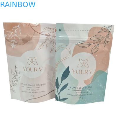 أكياس مايلر قابلة للتحلل الحيوي مخصصة لأملاح الاستحمام 4 أونصة 5 أونصة كيس قائم