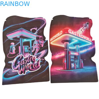 أكياس مايلر مخصصة مقطوعة بالقالب 3.5 جرام - 28 جرام بسحاب مقاوم للأطفال