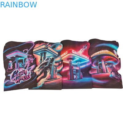 أكياس مايلر مخصصة مقطوعة بالقالب 3.5 جرام - 28 جرام بسحاب مقاوم للأطفال