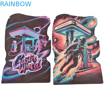 أكياس مايلر مخصصة مقطوعة بالقالب 3.5 جرام - 28 جرام بسحاب مقاوم للأطفال