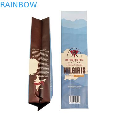 حقيبة فول القهوة المخصصة بالقفزة والسحاب مع الصمام