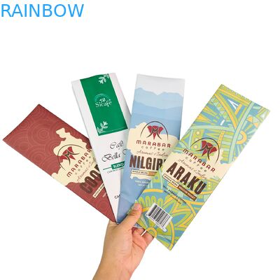 حقيبة فول القهوة المخصصة بالقفزة والسحاب مع الصمام