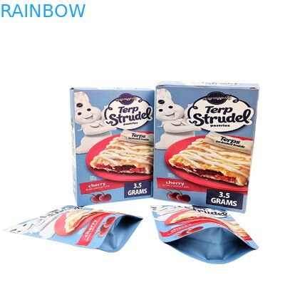 أكياس مايلر مخصصة مقاومة للرائحة 3.5 جرام 7 جرام 14 جرام مع علب