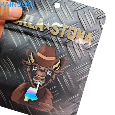 أكياس مايلر قابلة لإعادة الإغلاق مخصصة بوزن 3.5 جرام - 28 جرام لتغليف الأطعمة