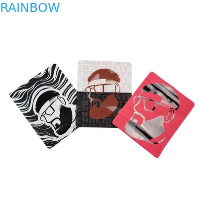 أكياس مايلر للطعام قابلة لإعادة الإغلاق ومطبوعة حسب الطلب بوزن 3.5 جرام - 28 جرامًا ومقاومة للرائحة