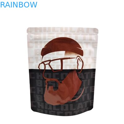 أكياس مايلر للطعام قابلة لإعادة الإغلاق ومطبوعة حسب الطلب بوزن 3.5 جرام - 28 جرامًا ومقاومة للرائحة