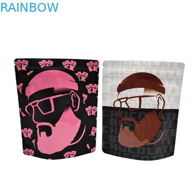 أكياس مايلر بسحاب قابلة لإعادة الاستخدام 3.5 جرام 1 أونصة، أكياس مايلر قائمة من رقائق الألومنيوم مانعة للرائحة، أكياس تخزين الطعام كالي، مطبوعة حسب الطلب