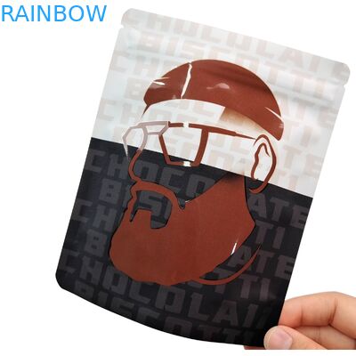 أكياس مايلر بسحاب قابلة لإعادة الاستخدام 3.5 جرام 1 أونصة، أكياس مايلر قائمة من رقائق الألومنيوم مانعة للرائحة، أكياس تخزين الطعام كالي، مطبوعة حسب الطلب