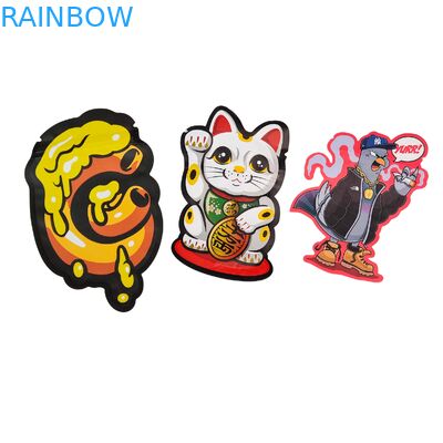 3 أغطية جانبية مقاومة للأطفال كيس مايلر هولوغرافي كيس التعبئة الخفيفة من الألومنيوم