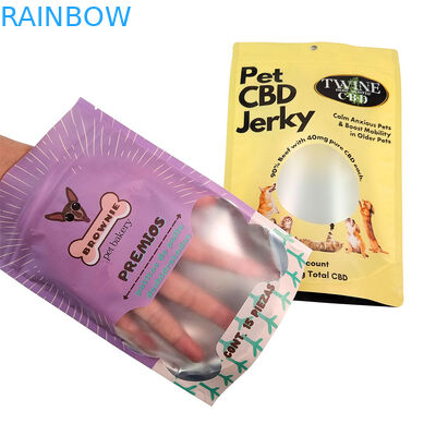 كيس طعام حيوانات أليفة مطبوع على الطلب مع طباعة الحفرة للتعبئة ضد الرطوبة