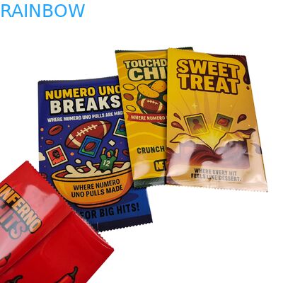 Custom Printed Biodegradable Food Grade Special Shaped Three Side Seal Flat Pouch Holographic Mylar Bag