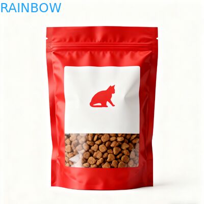 Customized 1KG 2KG 5KG 10KG 20KG 50-200microns Pet Food Pouch Stand-Up Zipper Bag for Dog and Cat Food Packaging