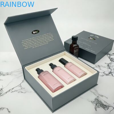 شعار مخصص فخم كبير من الورق المقوى المتحلل المضغوط المغناطيسي مغلق قابلة للطي حزمة للتغليف التجميلي