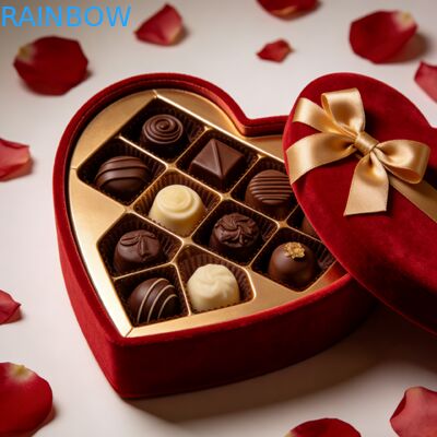 شعار مخصص صندوق هدية شيكولاتة شخصية التعبئة والتغليف الحلوى الشوكولاتة مستحضرات التجميل صندوق شيكولاتة فارغة شريط صندوق