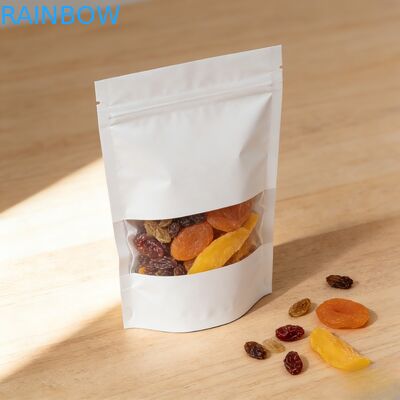 كيس ورقي كرافت مخصص مقاوم للرطوبة وقابل للتحلل الحيوي لتعبئة المواد الغذائية