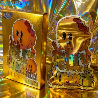 أكياس مايلر قابلة لإعادة الإغلاق مطبوعة حسب الطلب سعة 3.5 جرام لتغليف الوجبات الخفيفة، أكياس قائمة