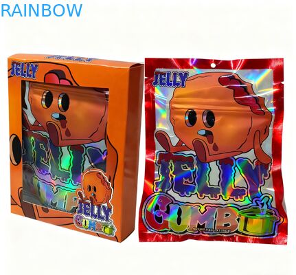 أكياس مايلر قابلة لإعادة الإغلاق مطبوعة حسب الطلب سعة 3.5 جرام لتغليف الوجبات الخفيفة، أكياس قائمة