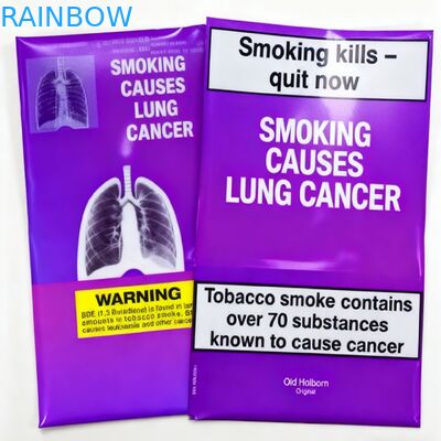 كيس مُعبأ مسبقًا بسحاب لتغليف الأطعمة الصالحة للأكل، درجة غذائية، كيس بلاستيكي مُحكم الغلق من ثلاثة جوانب، لكيس مايلار للتبغ