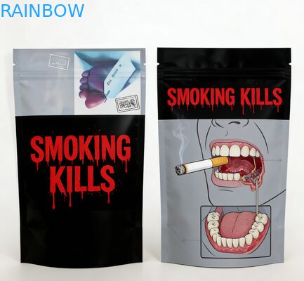 أكياس مايلر بسحاب للإغلاق قابلة للطباعة حسب الطلب، مقاومة للرائحة، بدرجة غذائية، وحقيبة قائمة لتغليف الوجبات الخفيفة