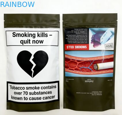 أكياس مايلر بسحاب للإغلاق قابلة للطباعة حسب الطلب، مقاومة للرائحة، بدرجة غذائية، وحقيبة قائمة لتغليف الوجبات الخفيفة