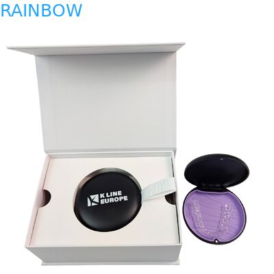 صندوق تقويم أسنان قابل لإعادة التدوير بشعار مخصص مع إغلاق مغناطيسي لتغليف الأسنان