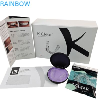 صندوق تقويم أسنان قابل لإعادة التدوير بشعار مخصص مع إغلاق مغناطيسي لتغليف الأسنان