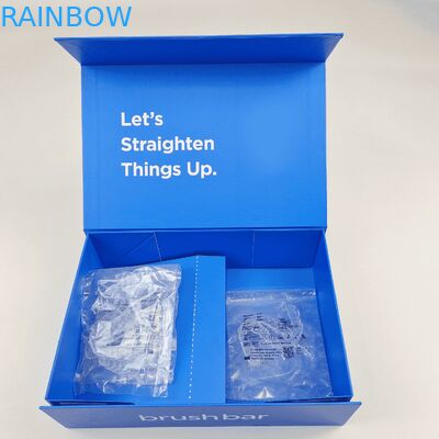 صندوق هدايا فاخر مخصص مع إغلاق مغناطيسي، صندوق تغليف متين بسماكة 350 جرام للمجوهرات ومستحضرات التجميل