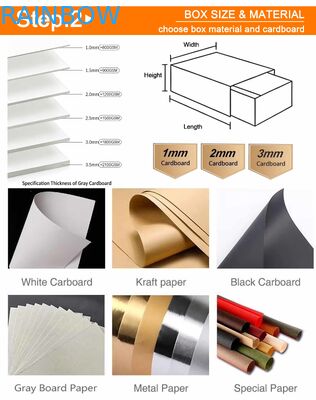 علبة ورقية ذات حجم مخصص مع عرض نافذة واضحة و 350 غرام سمك للتعبئة الغذائية